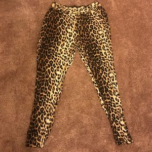 Leopard Print Trouser Pants